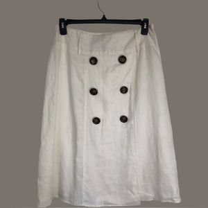 Willi Smith, size 10 linen skirt